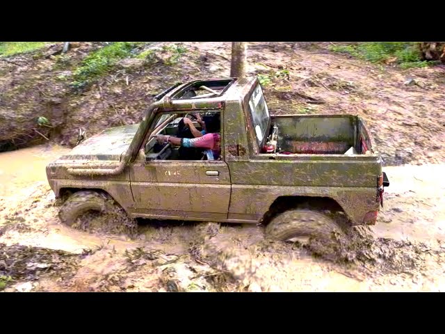 No.95 Daihatsu Rocky Off-Road Truck Mud Race in Thailand | Langsuan Offroad Charity 2 #offroad #4x4