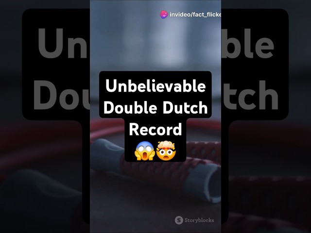 Fact Of Unbelievable Double Dutch Record!   #explore  #facts #trivia