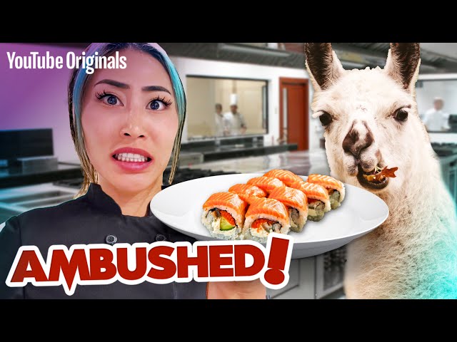 Watch Me Make Sushi For A Llama!! | AMBUSHED!