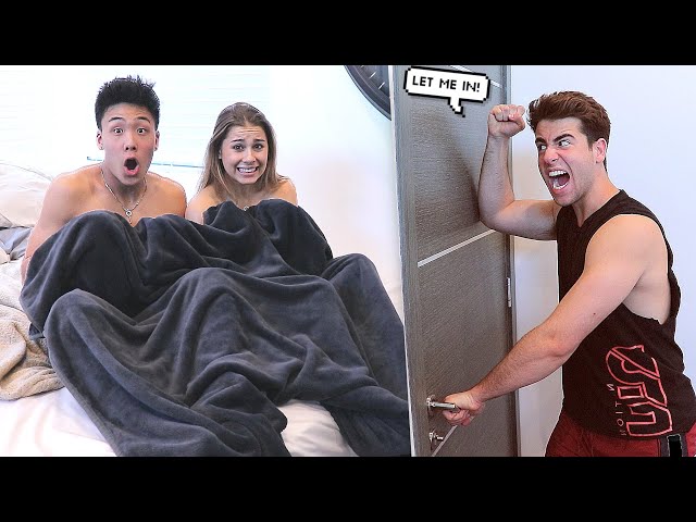 Cheating With The Door Locked Prank On Adi Fishman..