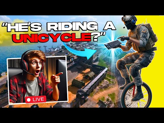 How A Warzone Pro Uses MNK While Riding A Unicycle!