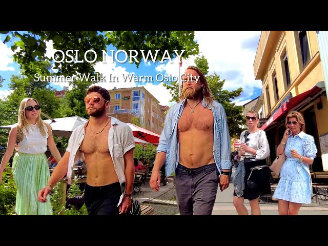 4K Summer Walk In OSLO NORWAY 🇳🇴 Virtual Walking Tour! 4K/60ftp