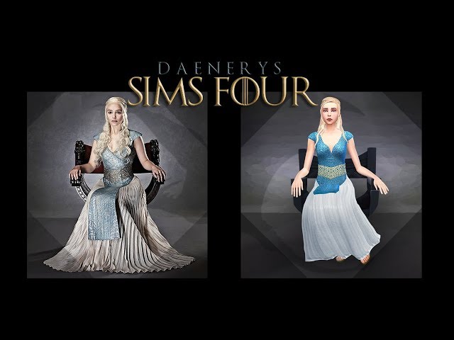 Sim Live, Create a Sim, Daenerys Targaryen For the Sims 4 Maxis Match