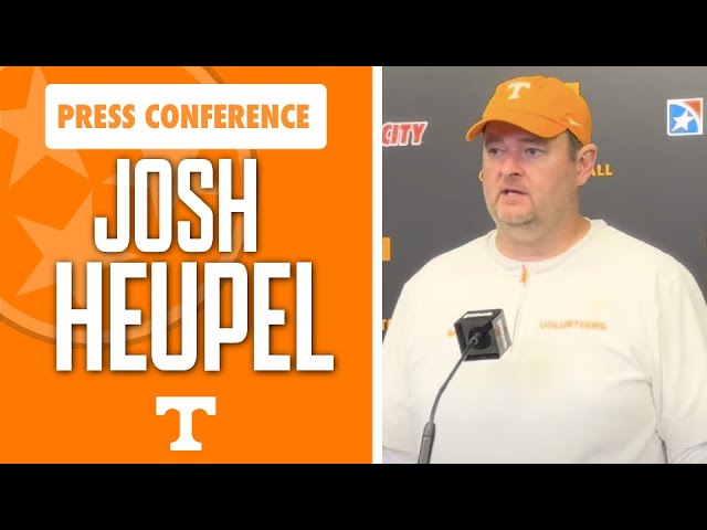 Tennessee head coach Josh Heupel talks after win over Mississippi State