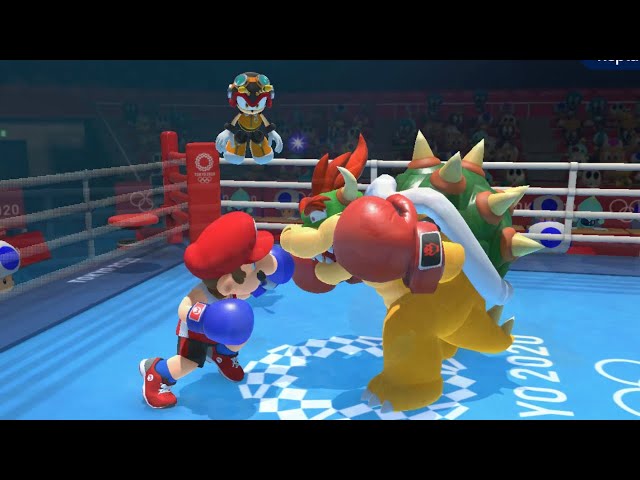 Mario & Sonic At The Olympic Games Tokyo 2020 (Boxing) DK Peach & Mario Boxing (Very Hard) Gameplay