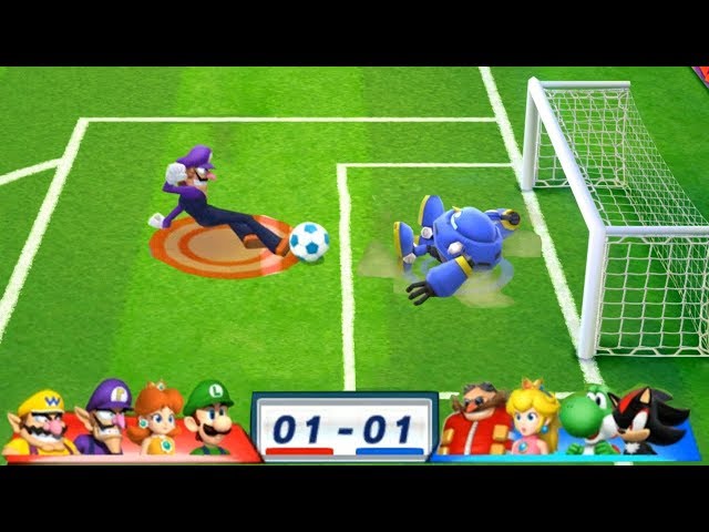 Mario & Sonic At The London 2012 Olympic Games Football #134 Luigi, Daisy, Waluigi, Wario