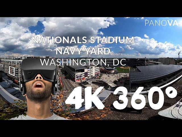 Nationals Park Area in #360Video on Game Day vs. Chicago Cubs 8/18