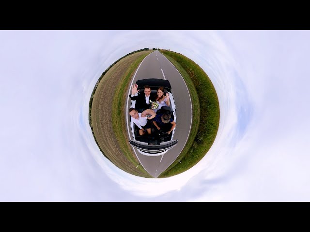 Wedding cabrio ride 360° Video