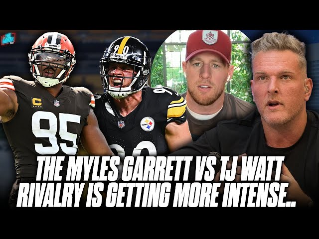 The Myles Garrett vs TJ Watt Rivalry Is Still Picking Up Intensity | Pat McAfee Show