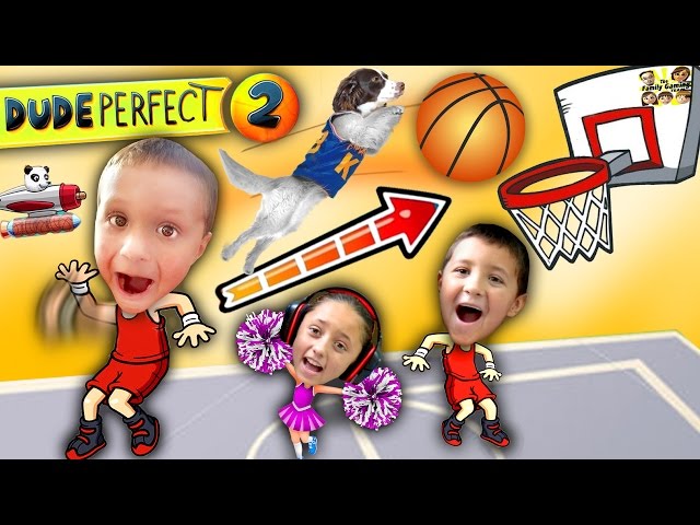 Kids Make Impossible Basketball Shot! DUDE PERFECT 2! (FGTEEV Gameplay / Skit)