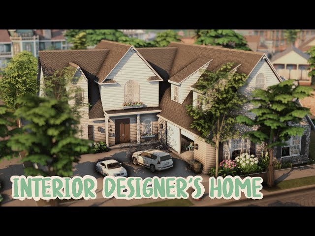 INTERIOR DESIGNER'S HOME | SIMS 4 | CC | MINI Q&A