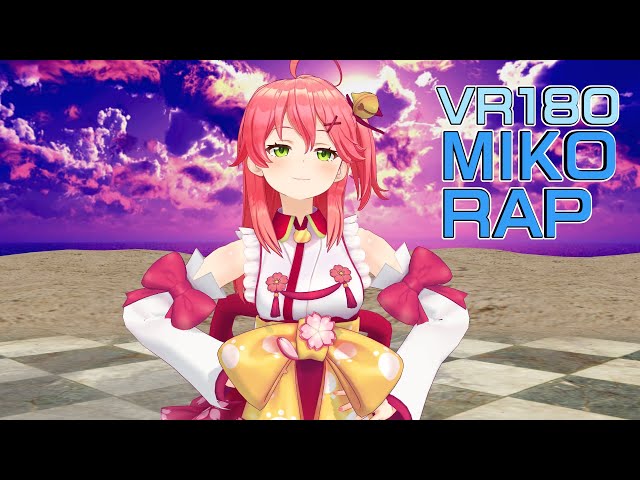 【VR180】 Mikorap  by Sakura Miko from Miko nama Ark【Hololive MMD】3D VR 8K