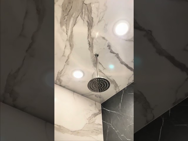 Large-Format Porcelain Shower