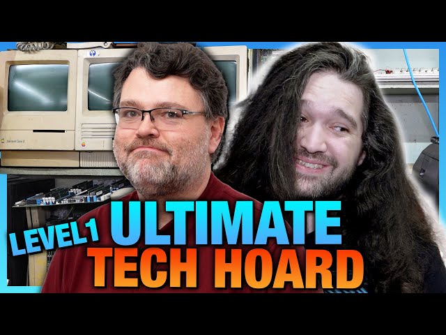 The Ultimate Tech Hoarder Bunker | Wendell's Offices (Level1 Techs)