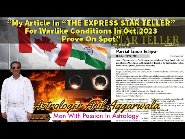 My Article In "THE EXPRESS STAR TELLER" For Warlike Conditions & Stock Market In Oct.2023