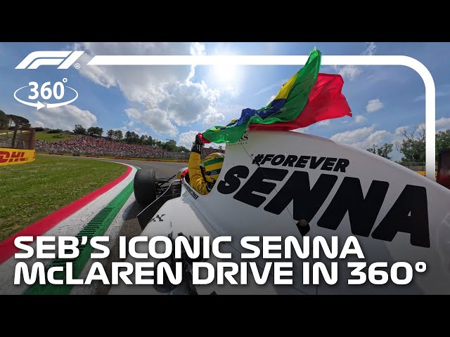 360 CAM: Vettel Drives Senna's McLaren at Imola