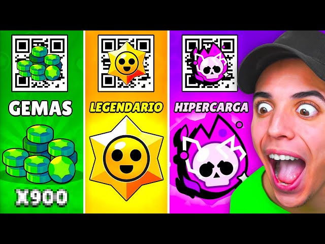 PROBÉ los CÓDIGOS QR de REGALOS de BRAWL STARS 😱 ¿FUNCIONAN?