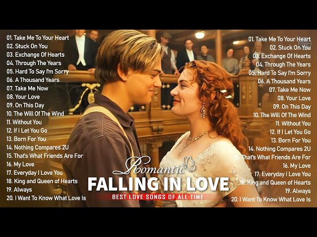 Top 50 Love Songs of All Time ♥ Oldies But Goodies ♥ 90's Relaxing Beautiful Love