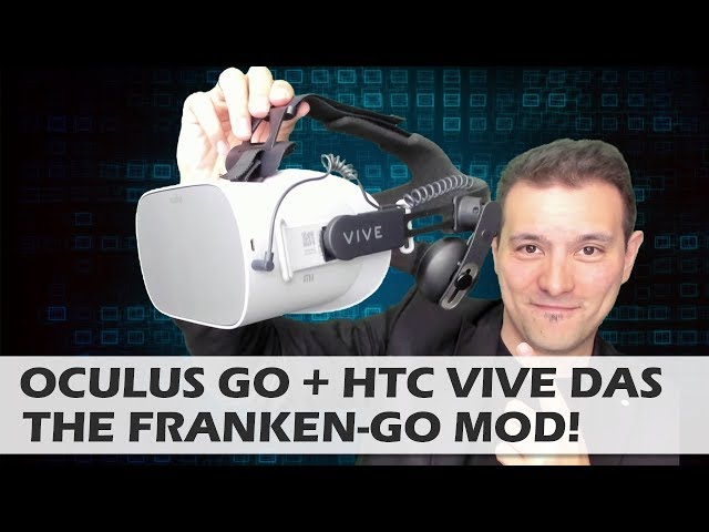 Oculus Go + HTC Vive Deluxe Audio Strap Mod - The Most Comfortable Go Possible - Franken-Go Mod