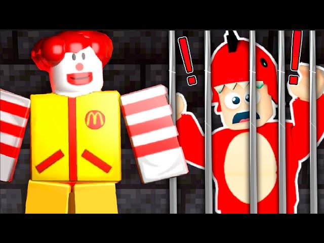 THE COMPAS ESCAPE FROM MCDONALDS 😱 TROLLINO, MAYO and RAPTOR ROBLOX