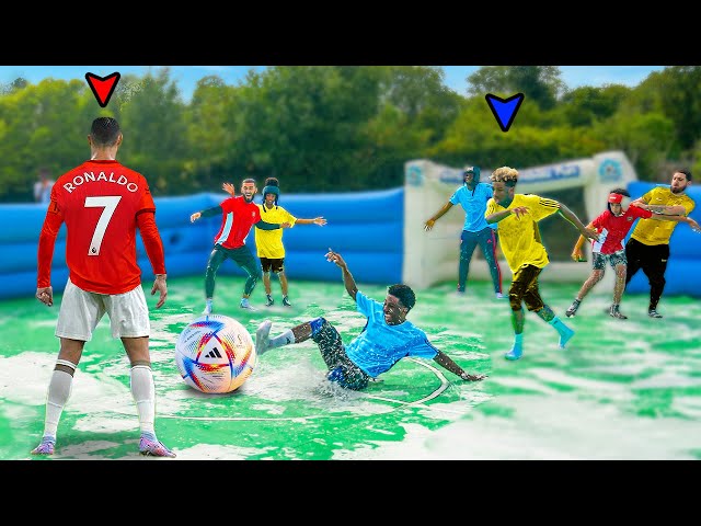 WORLD’S BIGGEST SLIP N SLIDE FOOTBALL MATCH!!