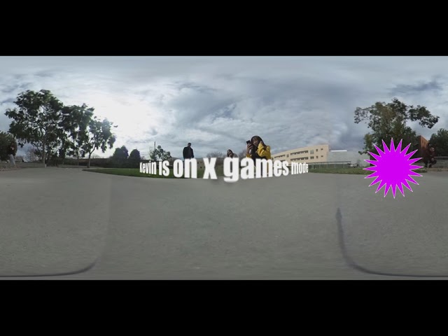 Text and Graphic 360 Video