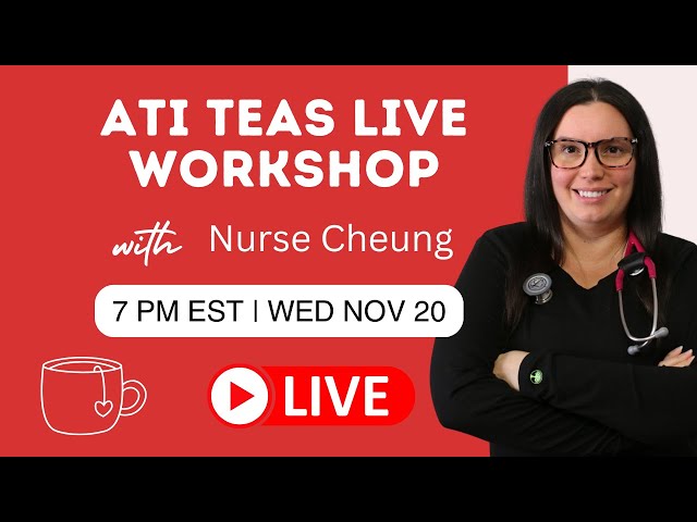 ATI TEAS Math Live Workshop and Tutoring With Mr Cheung ❤️