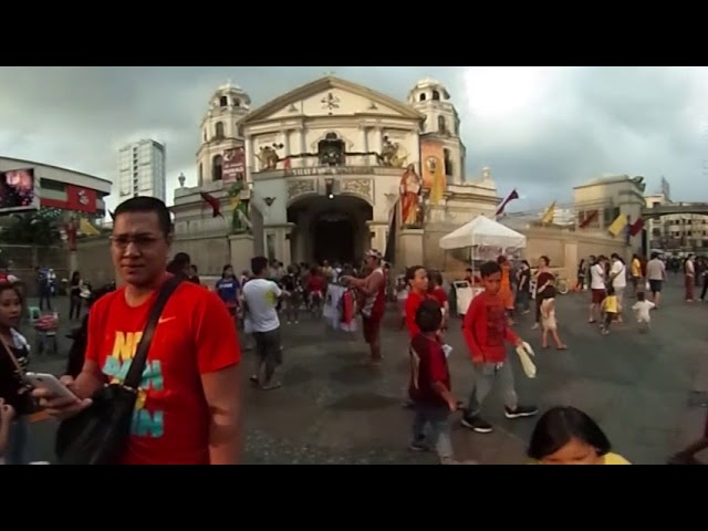 (360 VIDEO) Devotees continue to arrive at Quiapo Church for hourly masses