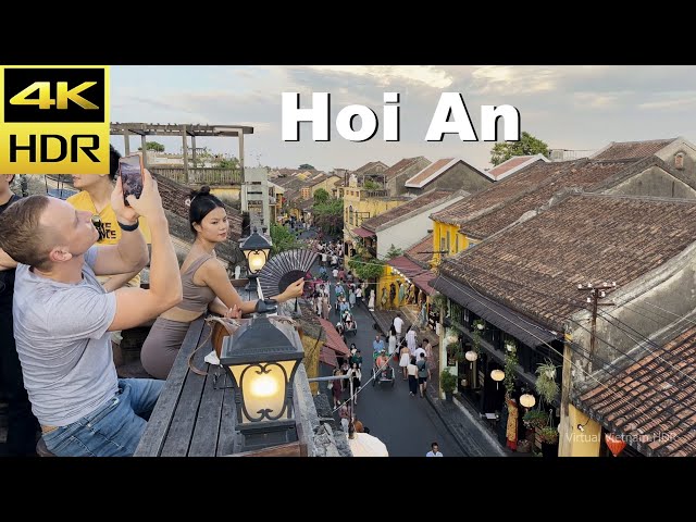 4K HDR | Hoi An Walking Tour - 1 Hour Tour With Captions & Binaural Sound | Vietnam 2023