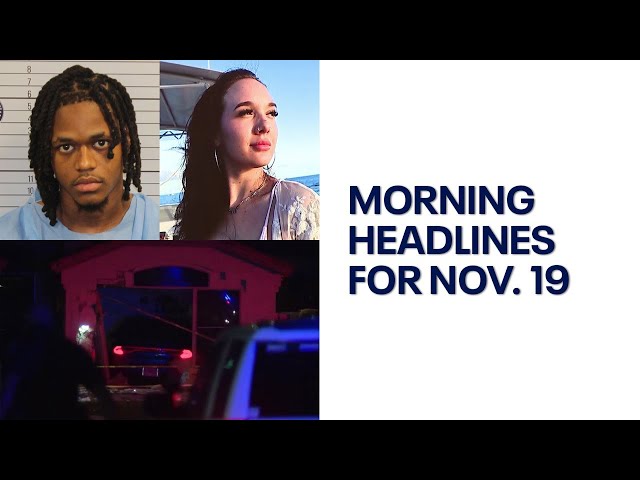 Arrest made in Arizona woman's murder l Morning Headlines Nov. 19