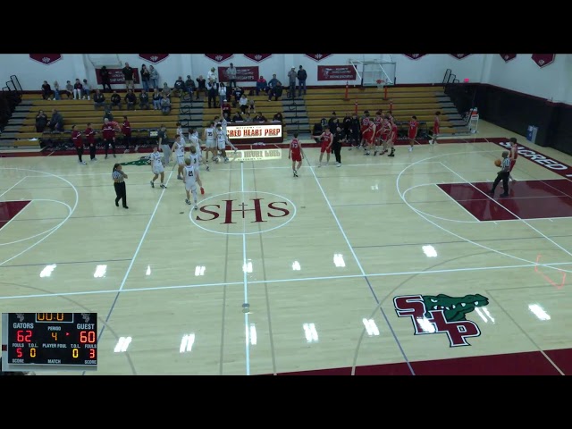 Sacred Heart Prep  vs Burlingame High School Mens Varsity Basketball