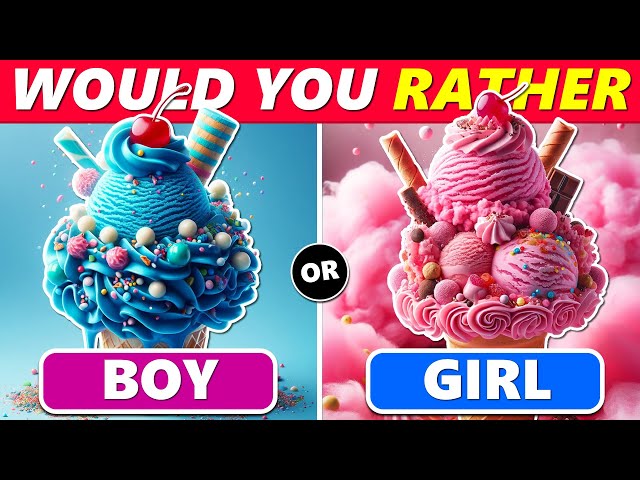 Would You Rather… Girl VS Boy 👦👧 Personality Challenge 💙 🩷