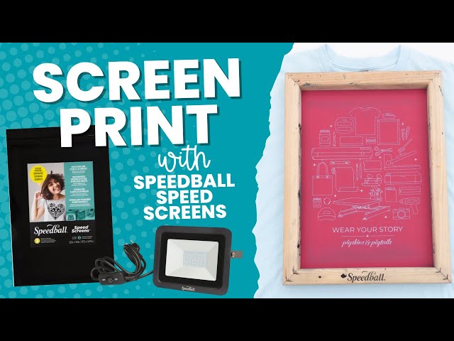 Easy Screen Printing Setup at Home: Using Speedball Speed Screens