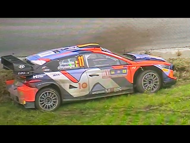 Central European Rally 2024 | Thierry Neuville Faces Dramatic Crash on SS11 | Drops to Fourth Place!