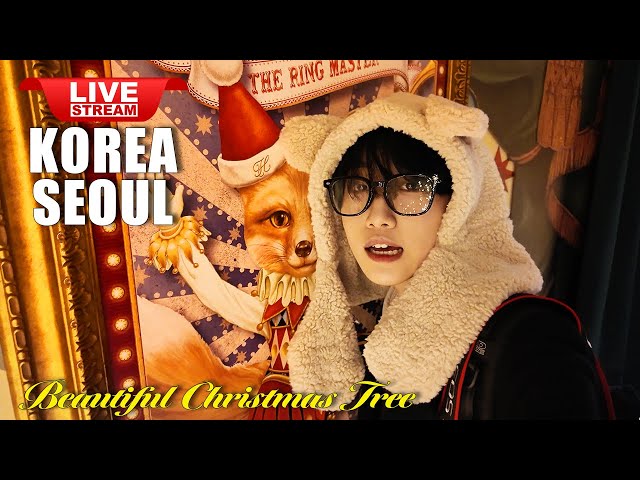 Korea Seoul Live 🇰🇷 Walk shopping mall | Fantastic Christmas decorations | The Hyundai Seoul