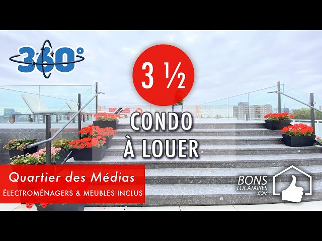 Condo à louer / Visite virtuelle 360° / Apartment tour - Radio-Canada 3½ (BonsLocataires.com)