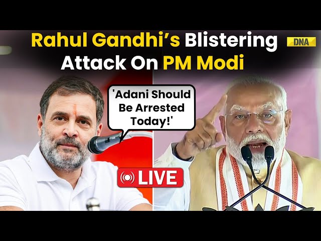 Rahul Gandhi Live: Press Conference On Gautam Adani Scandal, U.S. Indictments & Congress's Stand