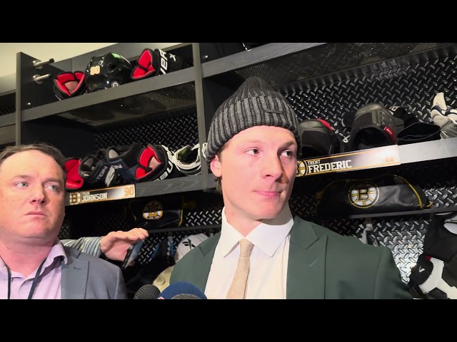 Trent Frederic Boston Bruins Postgame Media Scrum!!! 11/16/2024