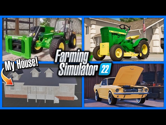 Farm Sim News - JD Telehandler, Mower, GT500, & MY HOUSE in FS25! | Farming Simulator 22