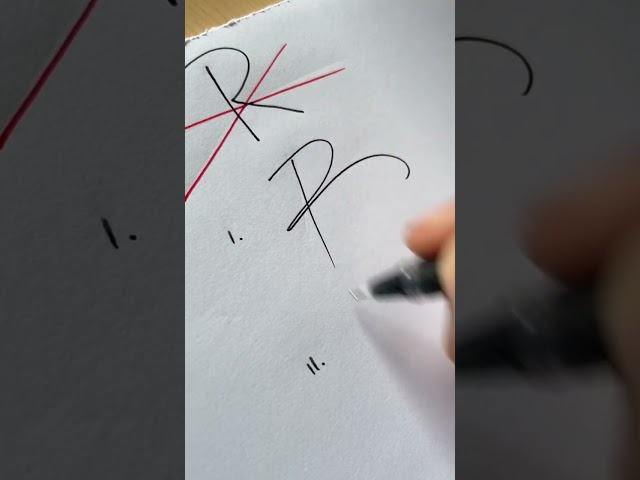 How to sign the letter R?❤️