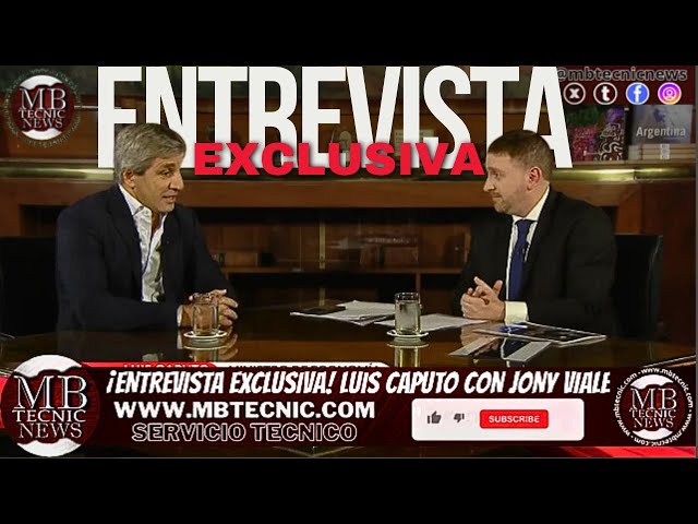 💥¡ENTREVISTA EXCLUSIVA! LUIS CAPUTO CON JONY VIALE