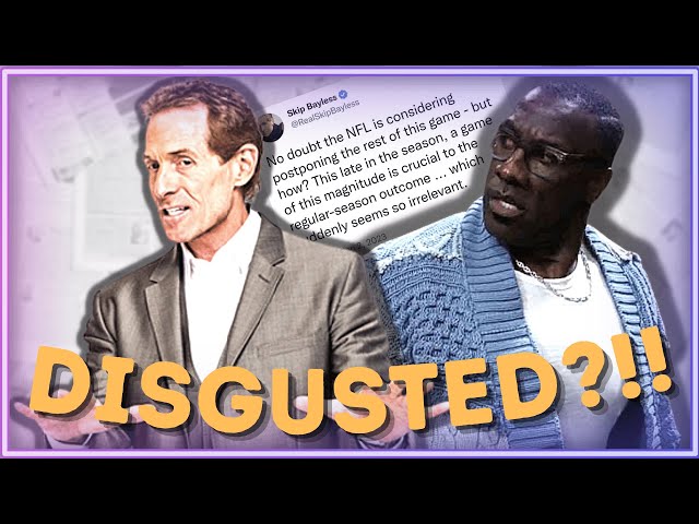 Shannon Sharpe Refuses to Attend Undisputed Following Skip Bayless' Tweet About Damar Hamlin