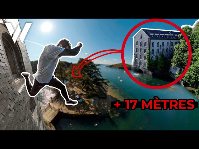 JUMP from an ABANDONED MANOR (we lost a GoPro in the water 😭 ) | URBEX X CLIFF DIVING