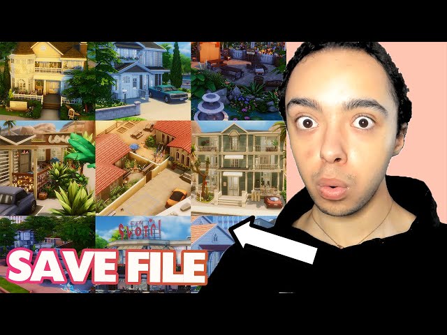 AMAZING SAVE FILE CHANGES BASE GAME🤍 (The Sims 4)