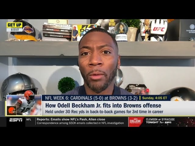 ESPN GET UP | Ryan Clark reacts Week 6: Browns vs Cardinals - Odell Beckham Jr. not fit for Browns