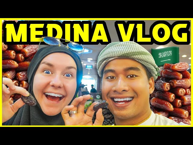 We EXPLORED MEDINA, MOUNT UHUD to CRAZY DATE MARKET! 😁🇸🇦