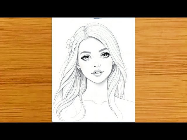 How To Draw Girl Face Drawing Easily For Beginners with Pencil