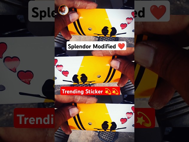 Splendor Modified ❤️ Trending Sticker 💫 #shorts #splendor #trending #sticker