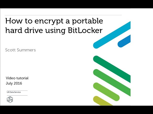 Encrypt a portable drive with BitLocker