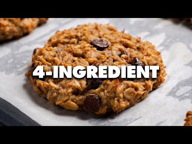 4 Ingredient Breakfast Cookies - Vegan Gluten-Free Cookies Recipe!